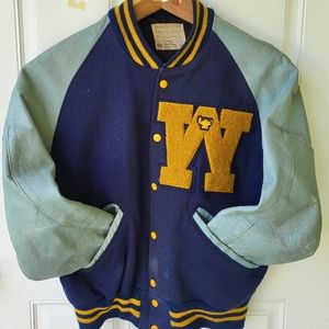 Vintage 1980s varsity lettermans jacket